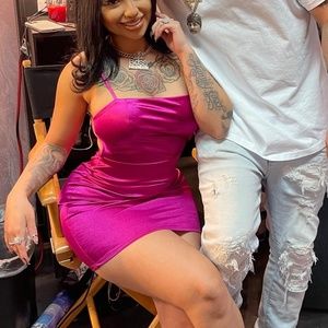 Pink dress open back